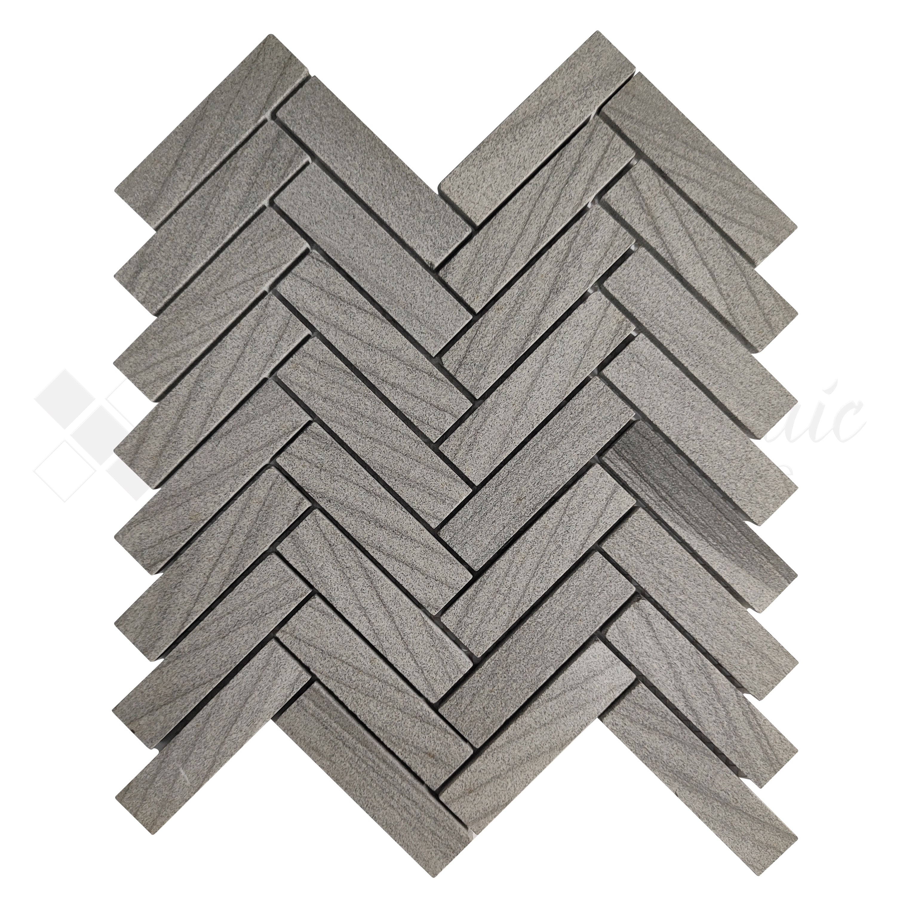 Venus Mosaic Sandstone Herringbone - Lyn Grey