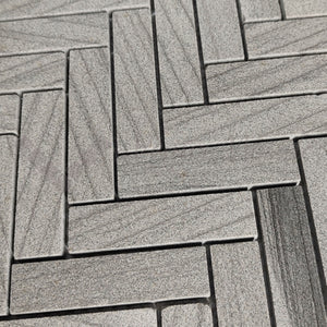 Venus Mosaic Sandstone Herringbone - Lyn Grey