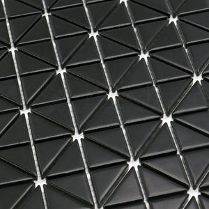 Venus Mosaic Porcelain Triangle Black Tile