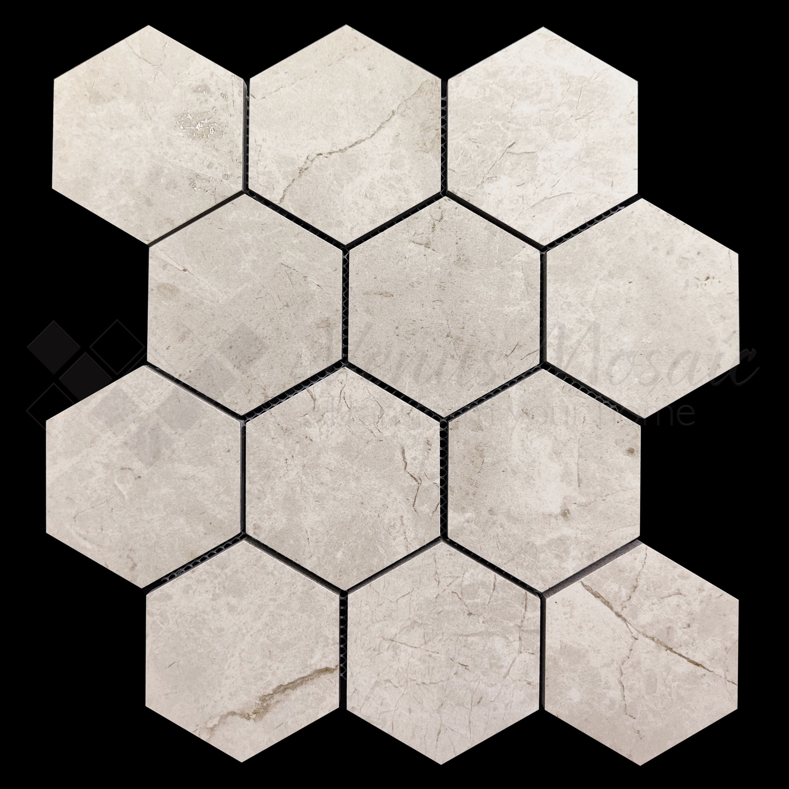 Venus Mosaic Porcelain River Hexagon Tile