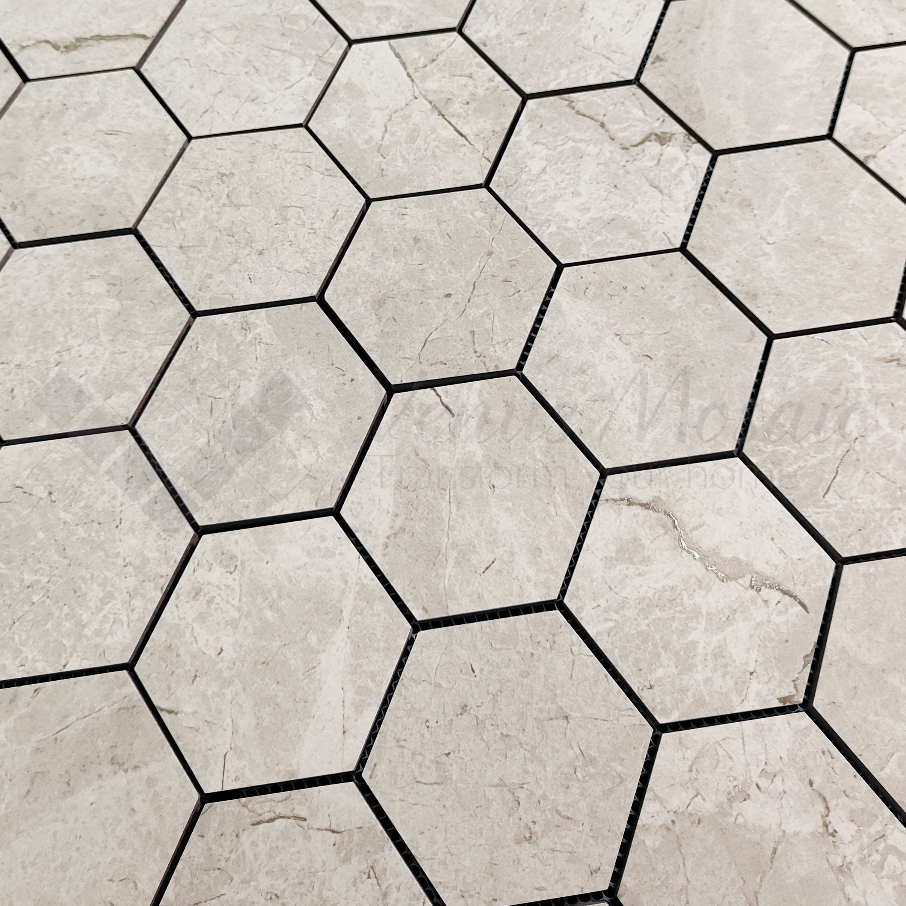 Venus Mosaic Porcelain River Hexagon Tile