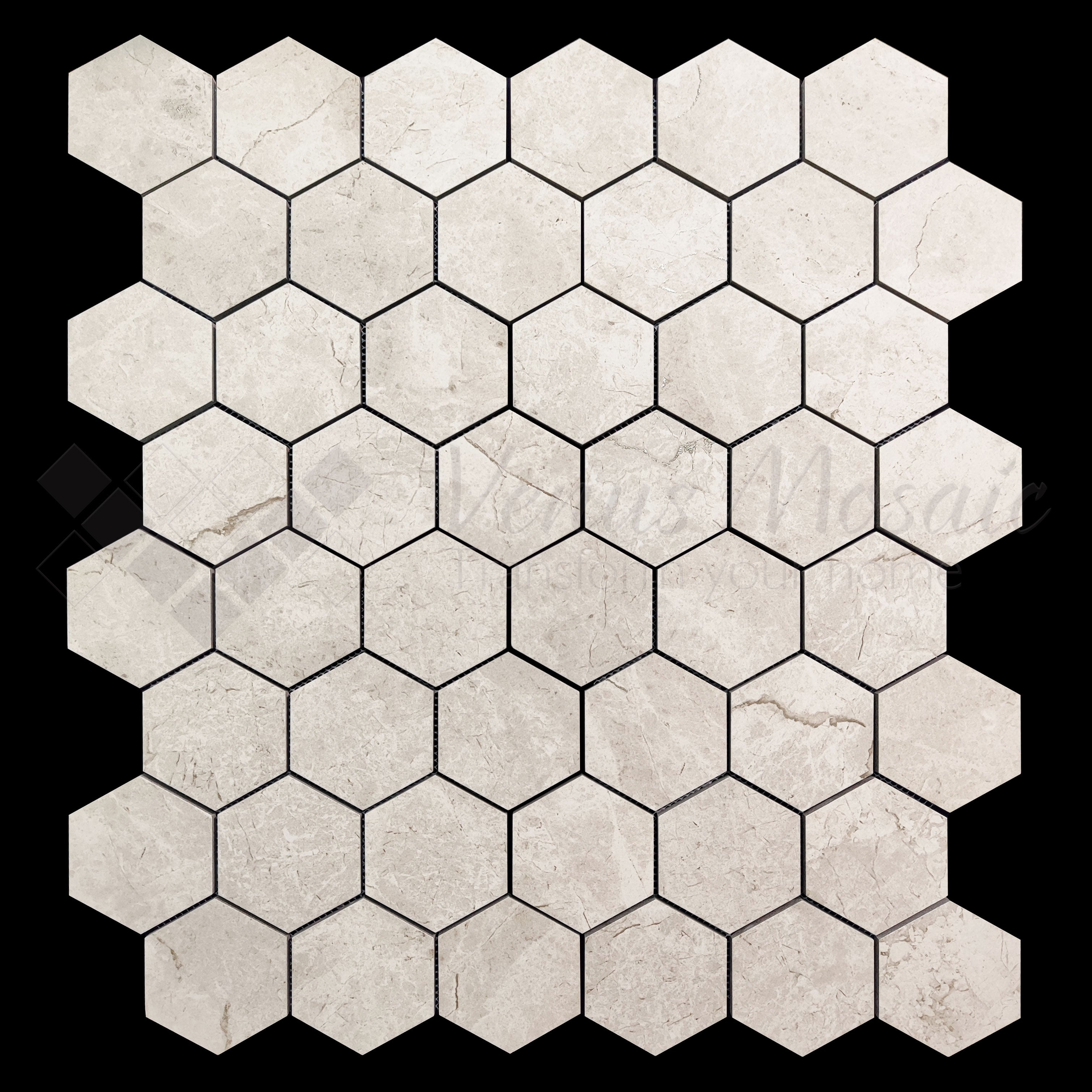 Venus Mosaic Porcelain River Hexagon Tile