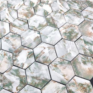 Venus Mosaic Hexagon - Eco Glass Mosaic