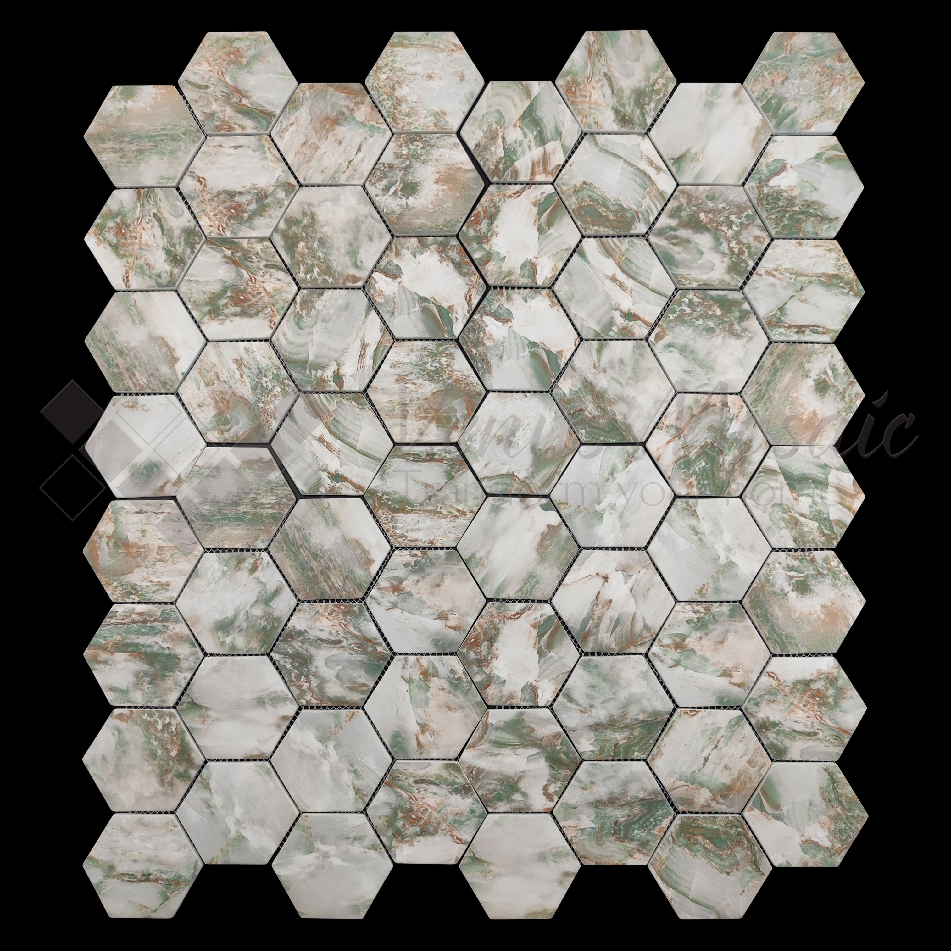 Venus Mosaic Hexagon - Eco Glass Mosaic