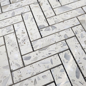 Venus Mosaic Stone Terrazo Herringbone