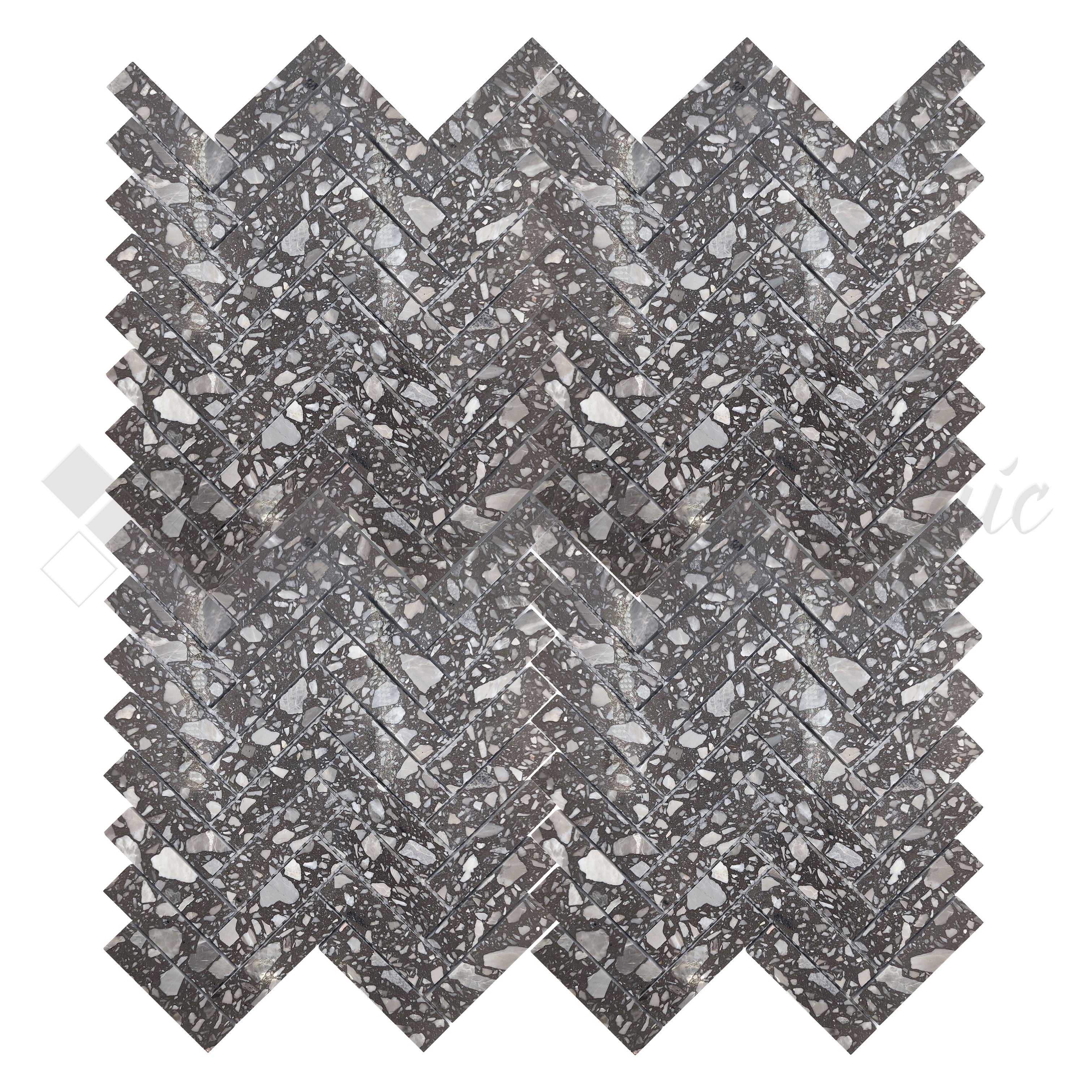 Venus Mosaic Stone Terrazo Herringbone