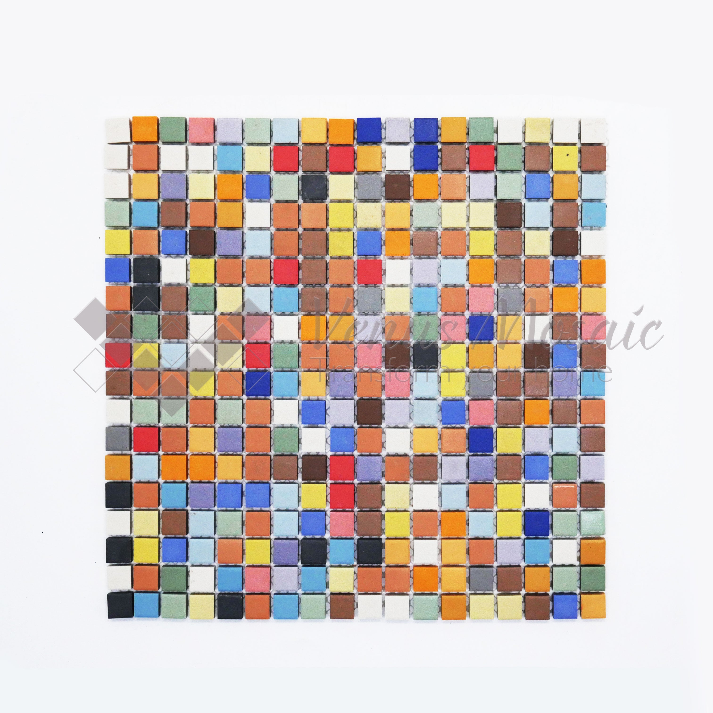 Venus Mosaic Porcelain Mini Squared Multi-colored Tile