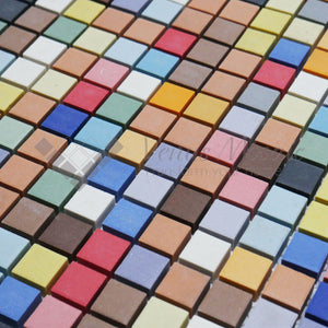 Venus Mosaic Porcelain Mini Squared Multi-colored Tile