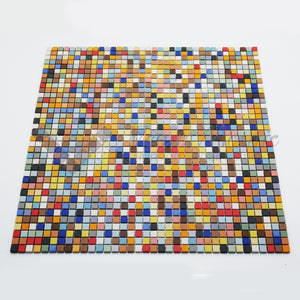 Venus Mosaic Porcelain Mini Squared Multi-colored Tile