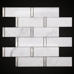 Venus Mosaic Marble Grand Brick with Stainless Steel