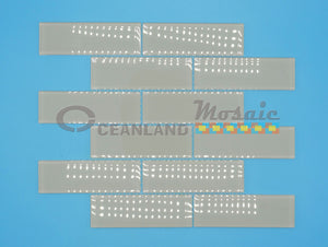 Oceanland Mosaic Subway Lined Glass Tile