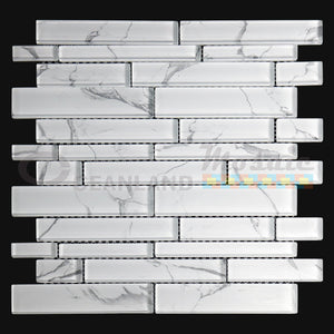 Oceanland Mosaic Catta Linear Glass Tile