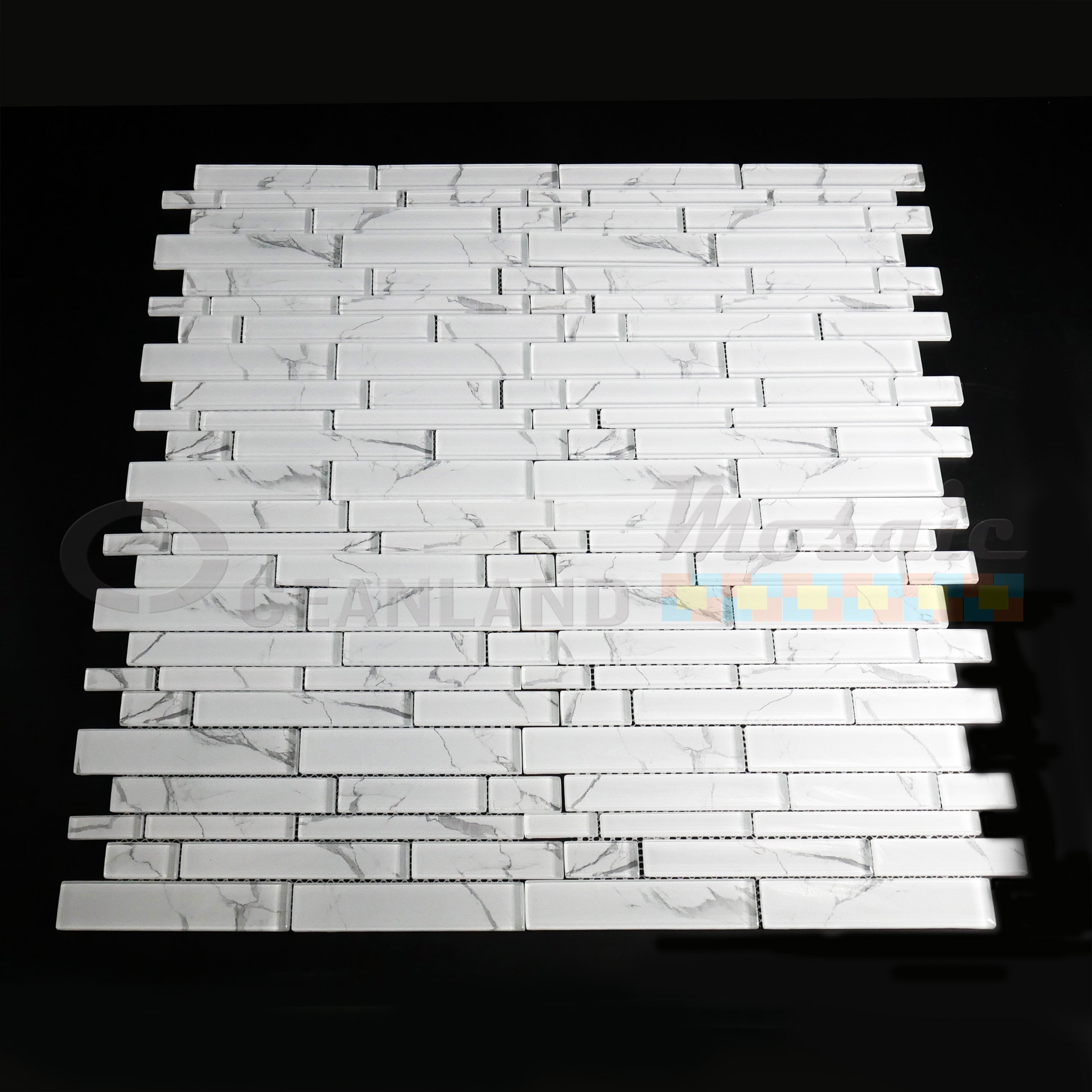 Oceanland Mosaic Catta Linear Glass Tile