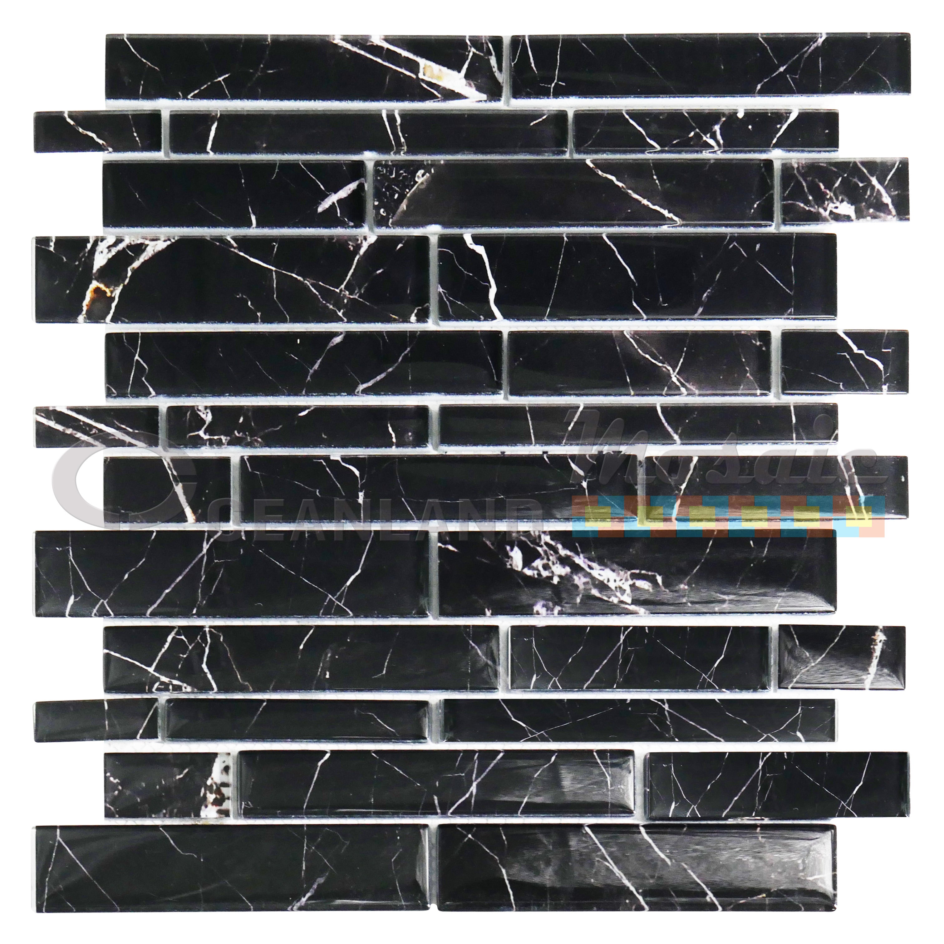 Oceanland Mosaic Catta Linear Glass Tile