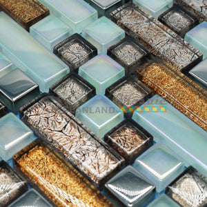 Oceanland Mosaic Linear Glass Tile