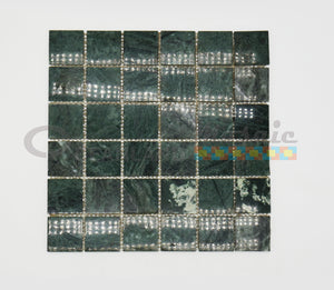 Oceanland Mosaic Marble Dark Green Tile