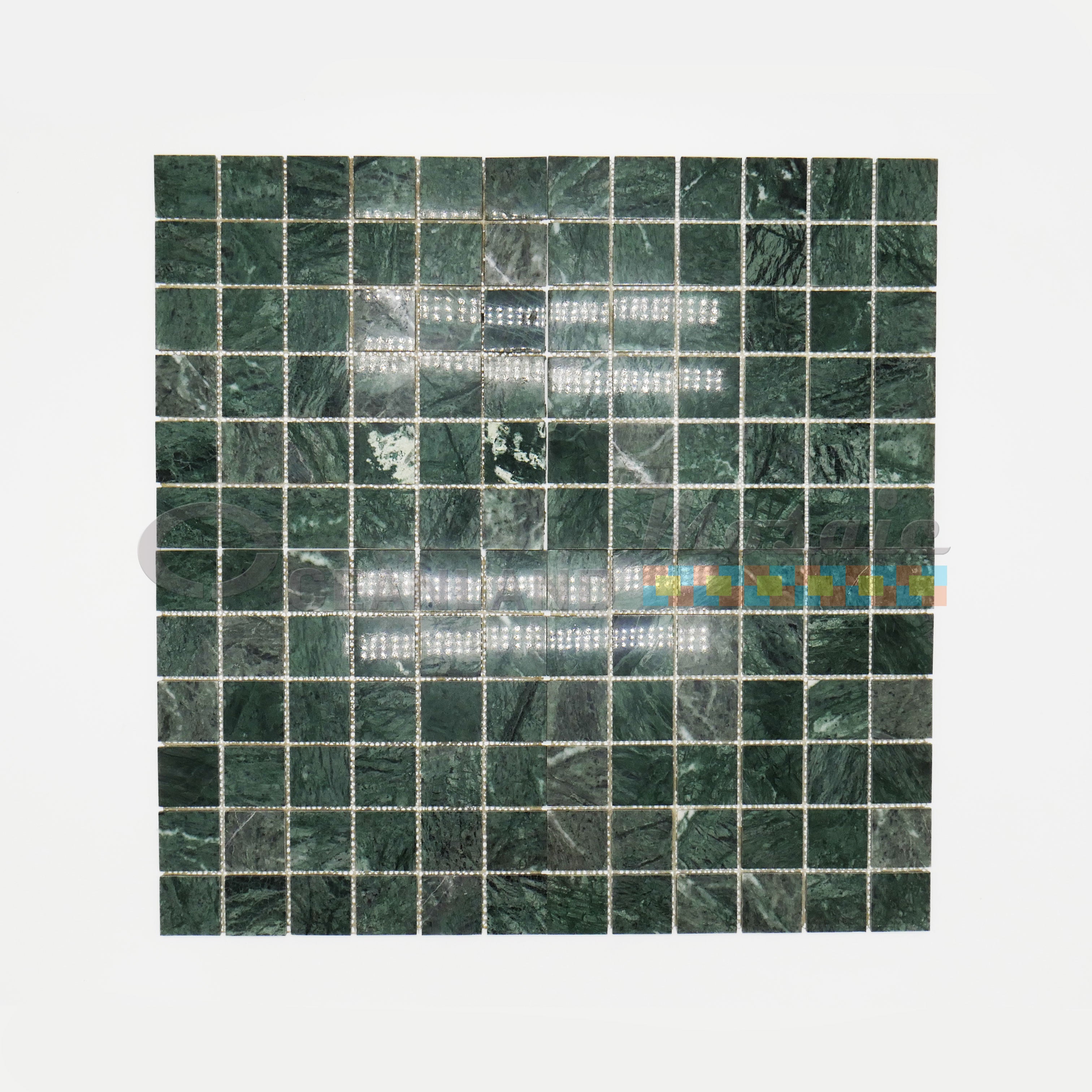 Oceanland Mosaic Marble Dark Green Tile