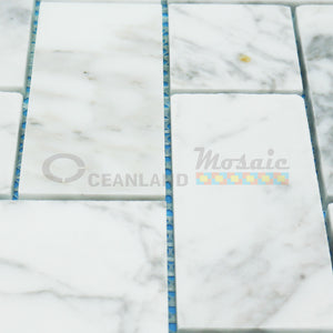Oceanland Mosaic Marble Squared Brick Tile
