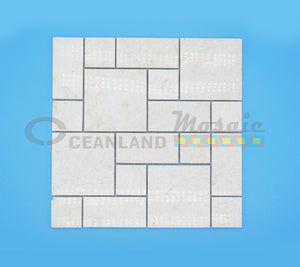 Oceanland Mosaic Marble Squared Brick Tile