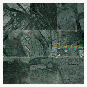 Oceanland Mosaic Marble Dark Green Tile