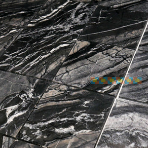 Oceanland Mosaic Marble Black Grey Tile