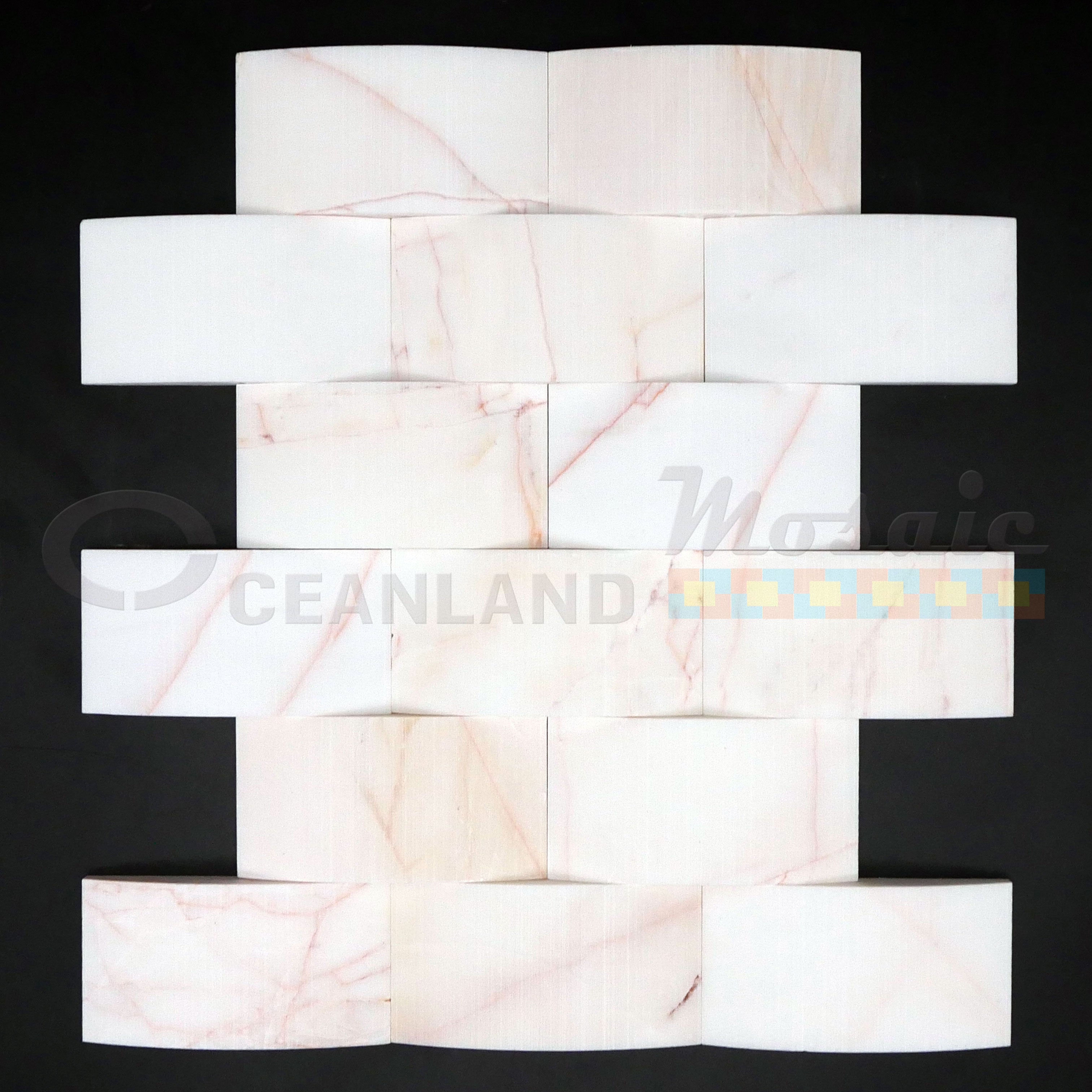 Oceanland Mosaic Ledger Marble Tile