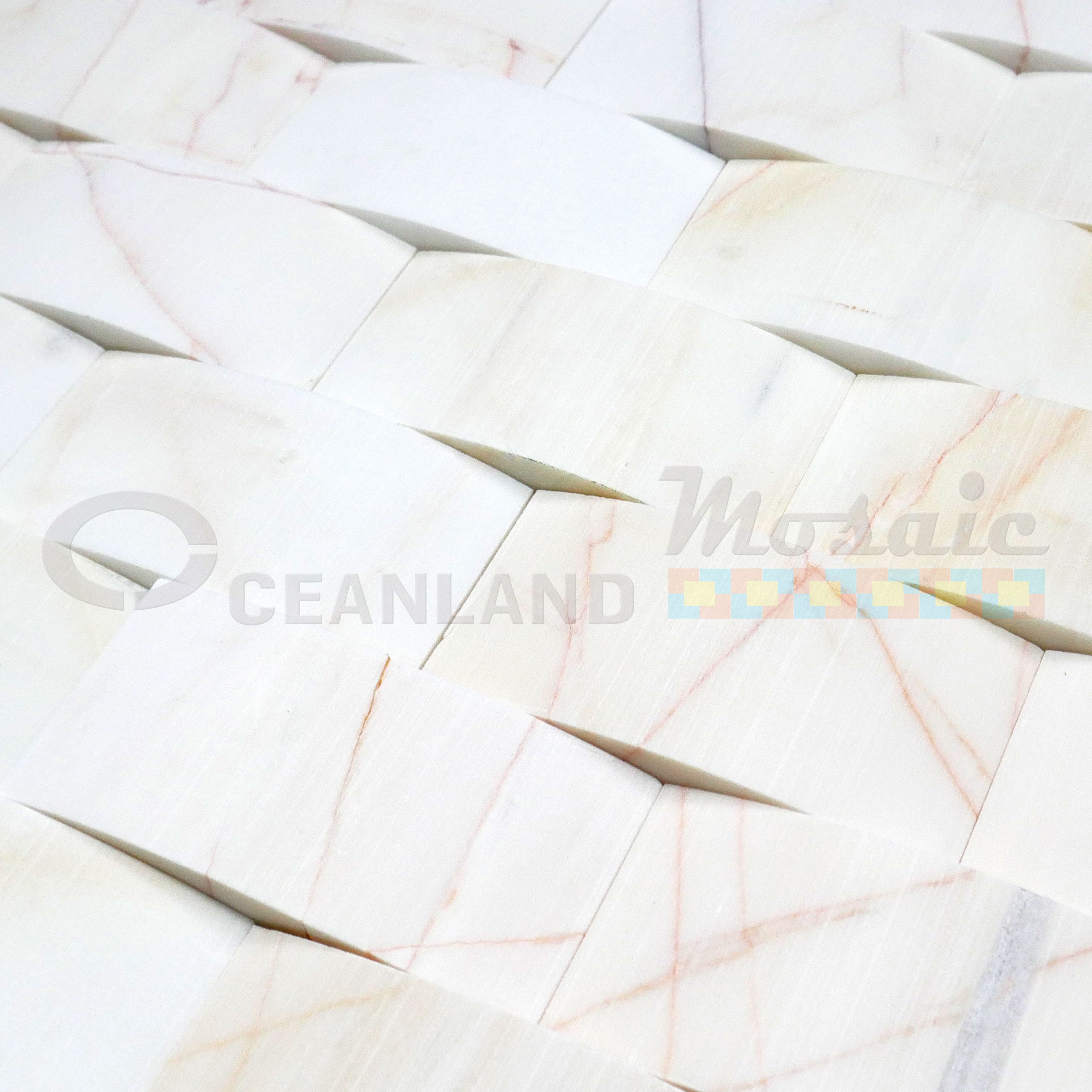 Oceanland Mosaic Ledger Marble Tile