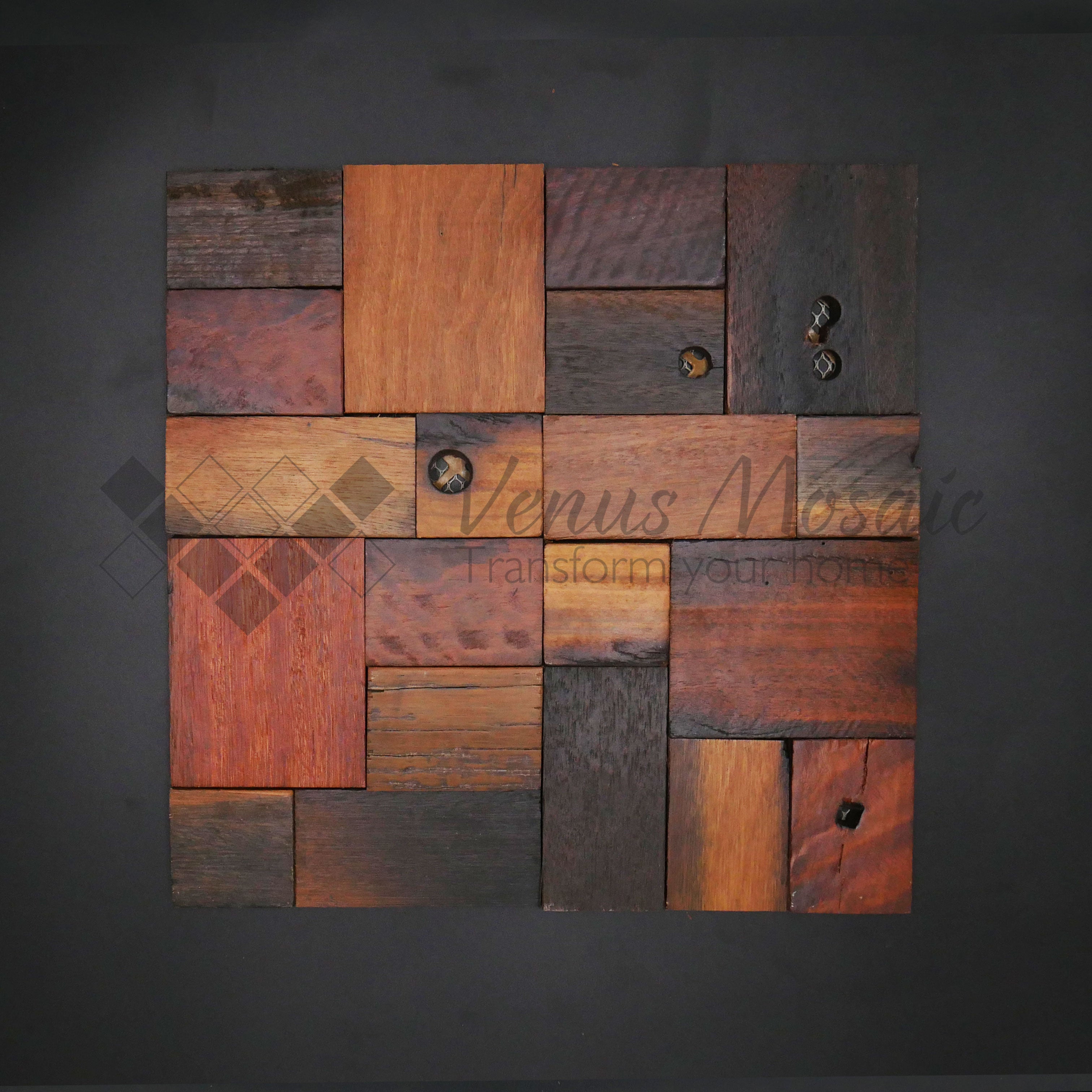 Venus Mosaic Squared Wood Tile