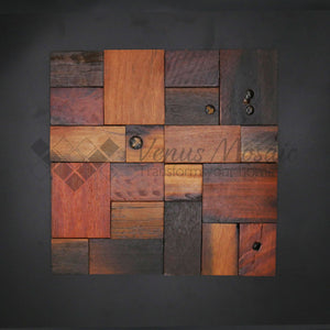 Venus Mosaic Squared Wood Tile