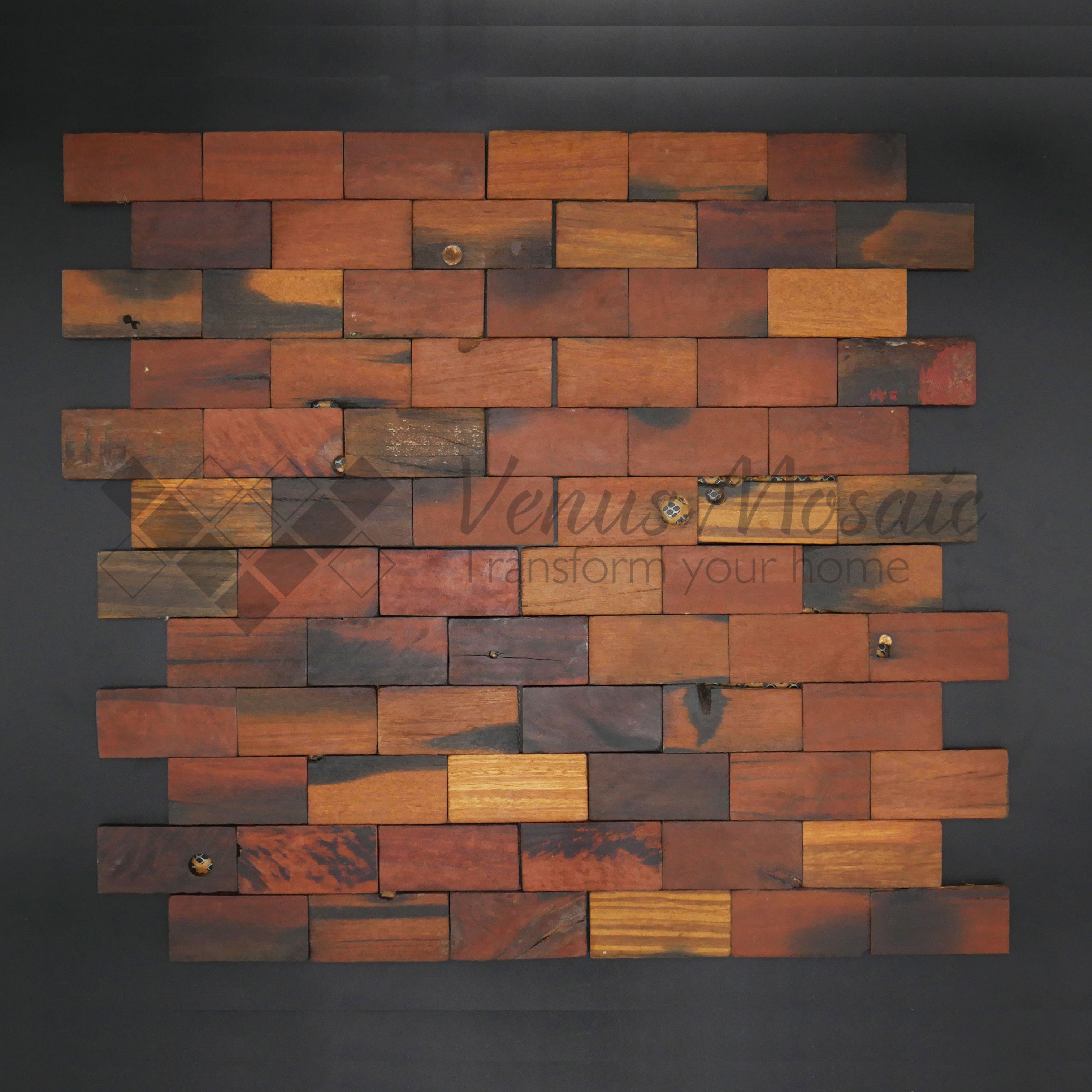 Venus Mosaic Subway Wood Tile