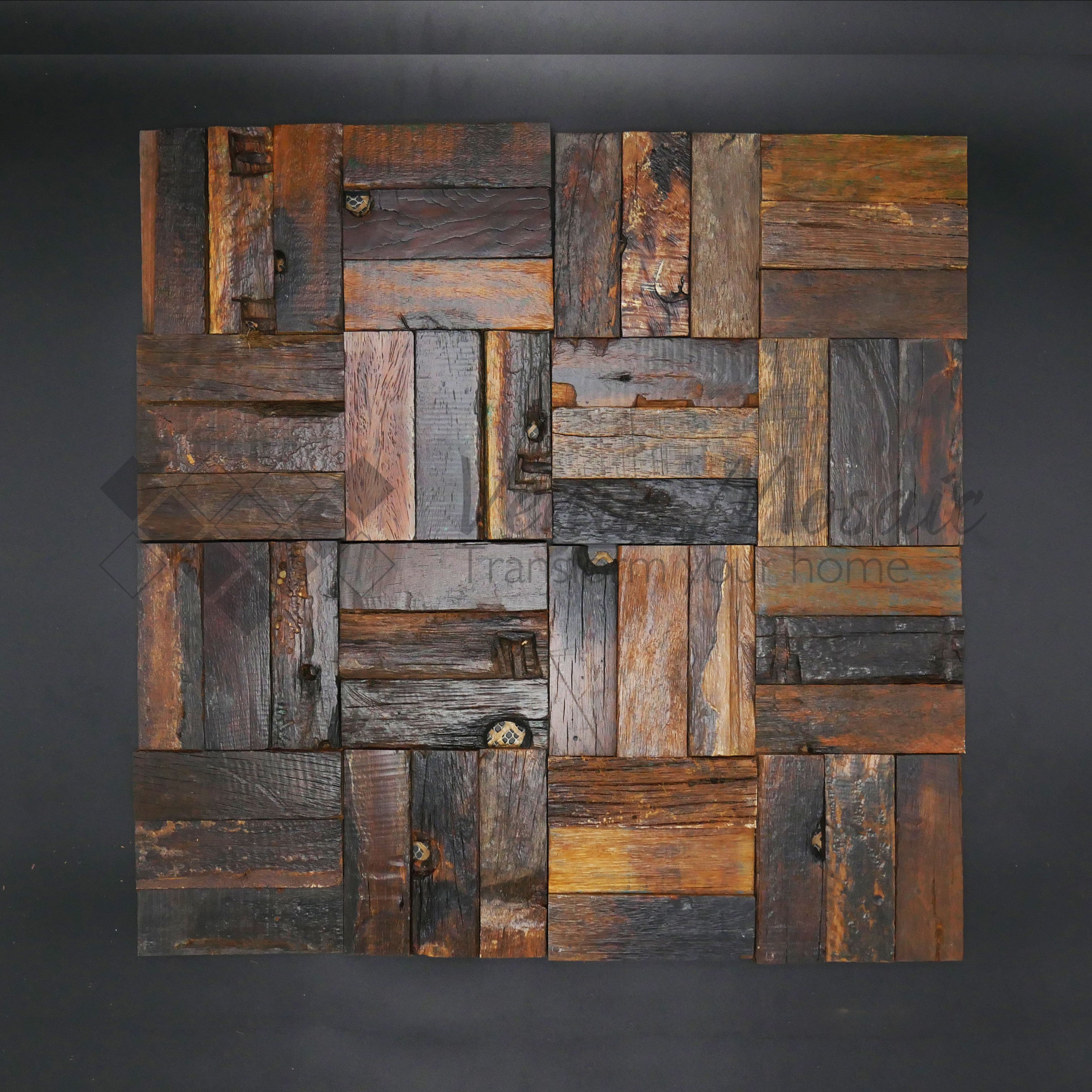 Venus Mosaic Squared Wood Tile