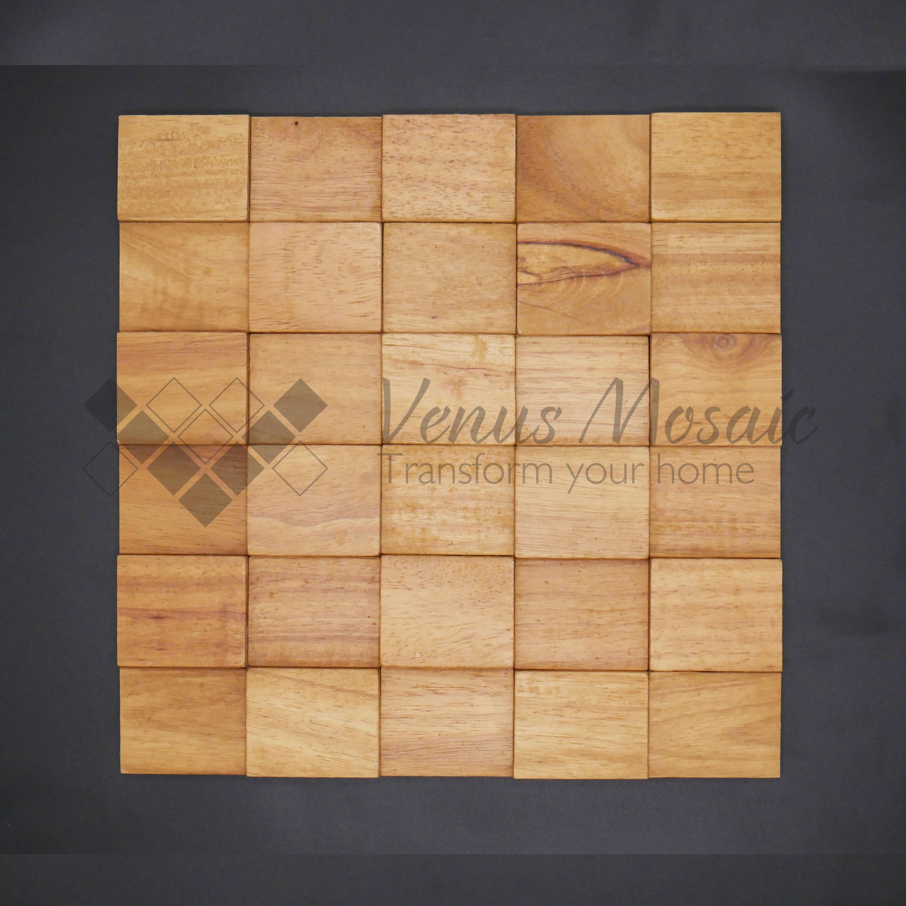 Venus Mosaic Checkered Wood Tile