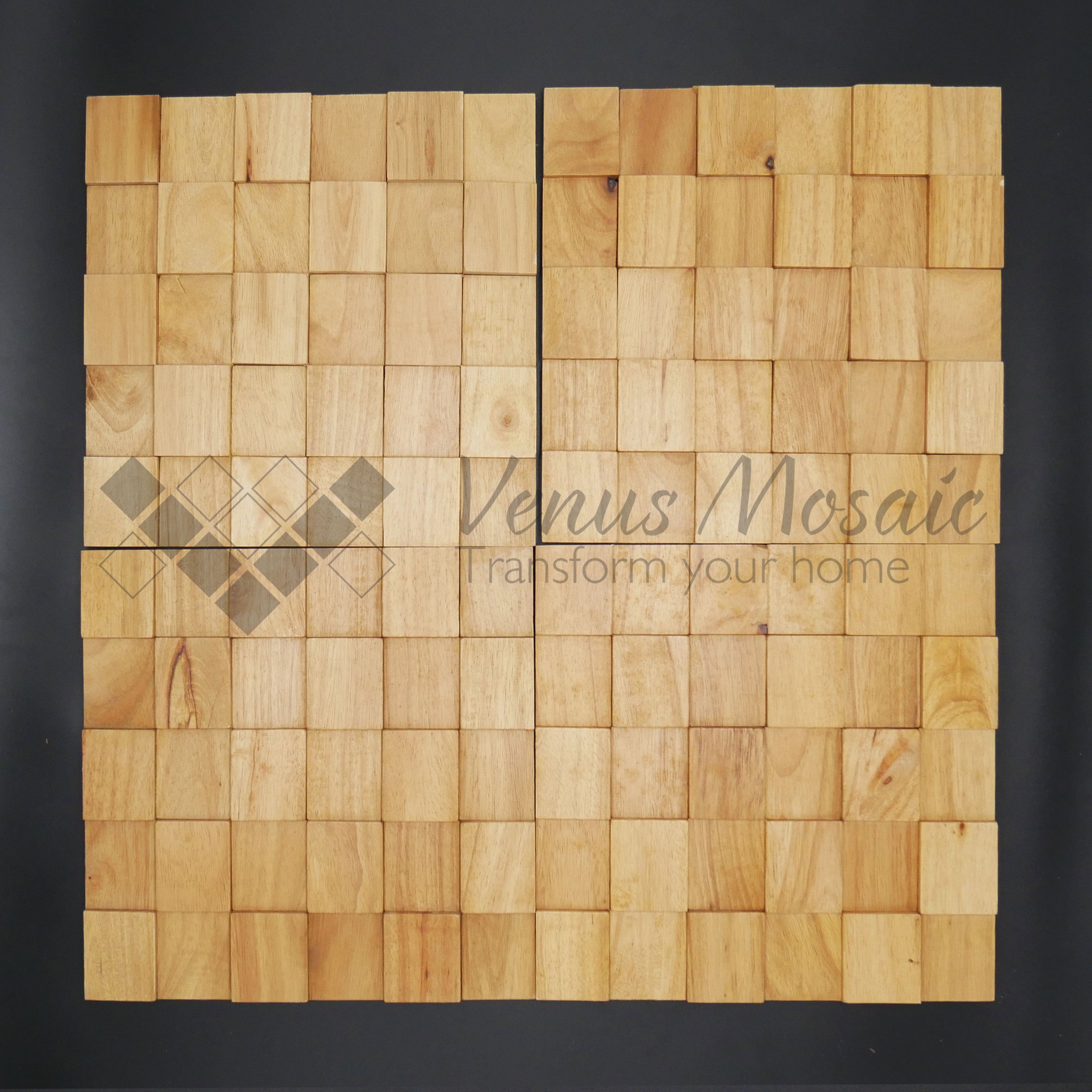 Venus Mosaic Checkered Wood Tile