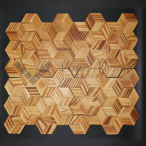 Venus Mosaic Hexagon Wood Tile WM112